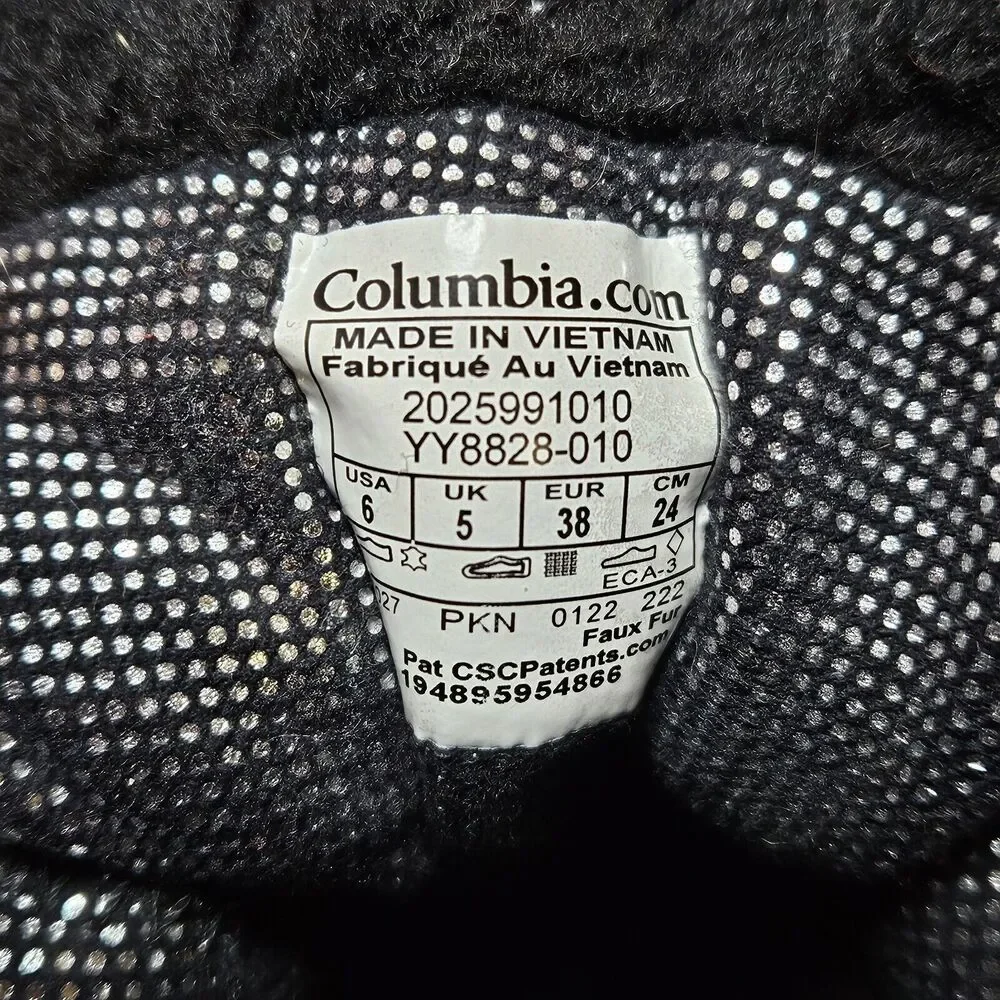 Columbia Omni-heat Lined Bugaboot 400 Grams Snow Boots YY8828-010 Youth Size 6